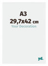 Evry Kunststof Fotokader 29 7x42cm A3 Wit Hoogglans Voorzijde Maat | Yourdecoration.be