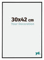 Evry Kunststof Fotokader 30x42cm Zwart Mat Voorzijde Maat | Yourdecoration.be
