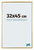 Evry Kunststof Fotokader 32x45cm Goud Voorzijde Maat | Yourdecoration.be