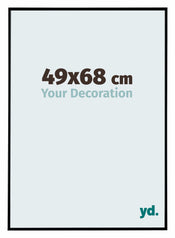 Evry Kunststof Fotokader 49x68cm Zwart Mat Voorzijde Maat | Yourdecoration.be