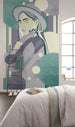 Fotobehang Woman Hat Color 150x250cm Komar FLX3 062 Sfeer | Yourdecoration.be
