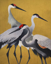 Fotobehang Yellow Cranes 200x250cm Komar FLX4 053 | Yourdecoration.be