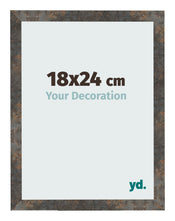 Fotokader 18x24 cm Geoxideerd Metaal MDF Bologna Voorzijde Maat | Yourdecoration.be