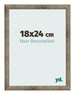 Fotokader 18x24 cm Metaal Vintage MDF Bologna Voorzijde Maat | Yourdecoration.be