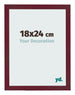 Fotokader 18x24 cm Wijnrood Geveegd MDF Bologna Voorzijde Maat | Yourdecoration.be