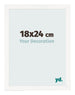 Fotokader 18x24 cm Wit Hoogglans MDF Bologna Voorzijde Maat | Yourdecoration.be