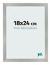 Fotokader 18x24cm Aluminium Geborsteld MDF Bologna Voorzijde Maat | Yourdecoration.be