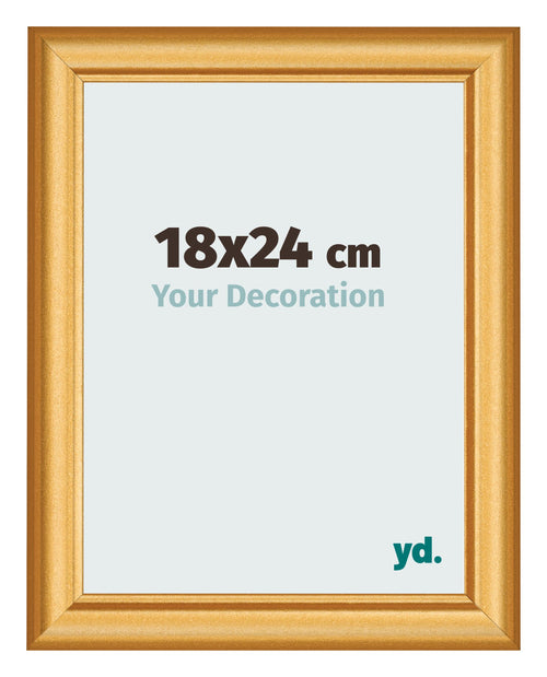 Fotokader 18x24cm Goud Mat MDF Lazio Voorzijde Maat | Yourdecoration.be