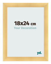 Fotokader 18x24cm Goud Mat MDF Pisa Voorzijde Maat | Yourdecoration.be