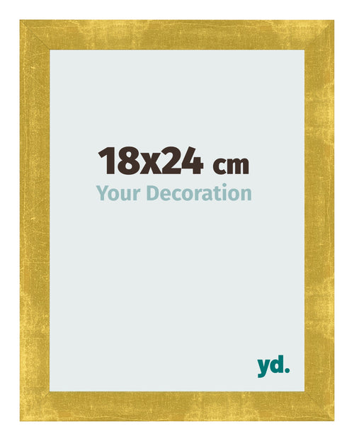 Fotokader 18x24cm Goud Vintage MDF Pisa Voorzijde Maat | Yourdecoration.be