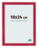 Fotokader 18x24cm Rood MDF Bologna Voorzijde Maat | Yourdecoration.be