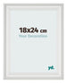 Fotokader 18x24cm Wit Geveegd MDF Lazio Voorzijde Maat | Yourdecoration.be