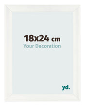 Fotokader 18x24cm Wit Geveegd MDF Pisa Voorzijde Maat | Yourdecoration.be