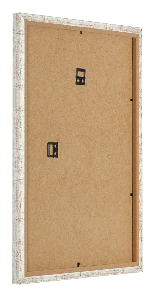 Fotokader 18x24cm Wit Vintage MDF Bologna Achterzijde Schuin | Yourdecoration.be
