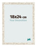 Fotokader 18x24cm Wit Vintage MDF Bologna Voorzijde Maat | Yourdecoration.be