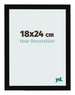 Fotokader 18x24cm Zwart Hoogglans MDF Bologna Voorzijde Maat | Yourdecoration.be