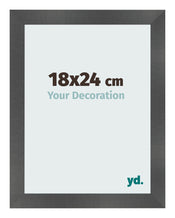 Fotokader 18x24cm Zwart Mat MDF Pisa Voorzijde Maat | Yourdecoration.be
