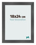 Fotokader 18x24cm Zwart Mat MDF Pisa Voorzijde Maat | Yourdecoration.be
