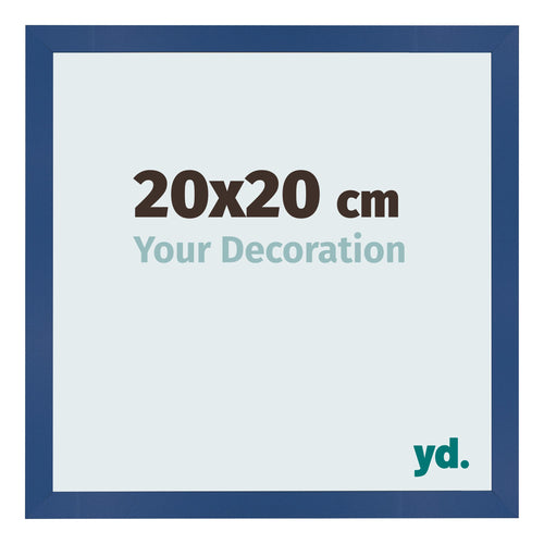 Fotokader 20x20 cm Donkerblauw MDF Bologna Voorzijde Maat | Yourdecoration.be
