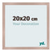 Fotokader 20x20 cm Oudroze MDF Bologna Voorzijde Maat | Yourdecoration.be