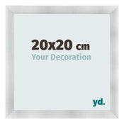 Fotokader 20x20cm Aluminium Geborsteld MDF Pisa Voorzijde Maat | Yourdecoration.be