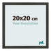 Fotokader 20x20cm Antraciet MDF Bologna Voorzijde Maat | Yourdecoration.be