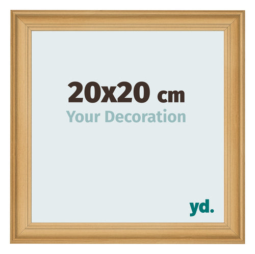Fotokader 20x20cm Dennen Houtnerf MDF Lazio Voorzijde Maat | Yourdecoration.be