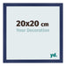Fotokader 20x20cm Donkerblauw Geveegd MDF Bologna Voorzijde Maat | Yourdecoration.be