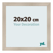 Fotokader 20x20cm Eiken Licht MDF Pisa Voorzijde Maat | Yourdecoration.be