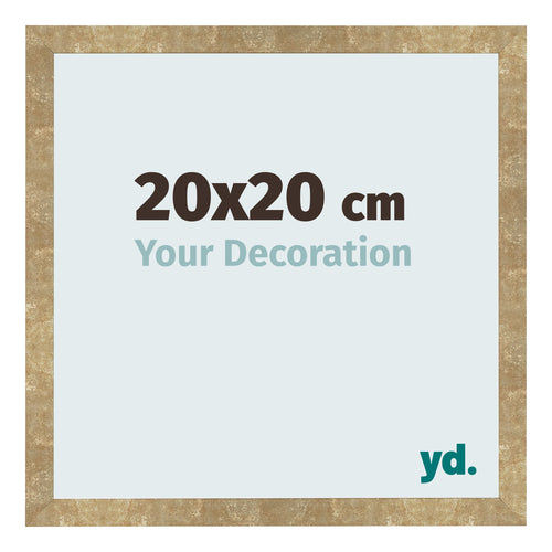 Fotokader 20x20cm Goud Antiek MDF Bologna Voorzijde Maat | Yourdecoration.be