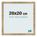 Fotokader 20x20cm Goud Antiek MDF Bologna Voorzijde Maat | Yourdecoration.be