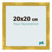 Fotokader 20x20cm Goud Vintage MDF Pisa Voorzijde Maat | Yourdecoration.be