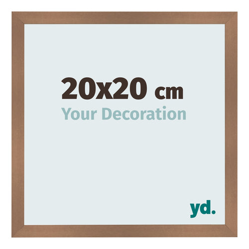 Fotokader 20x20cm Koper Decor MDF Bologna Voorzijde Maat | Yourdecoration.be