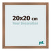 Fotokader 20x20cm Koper Decor MDF Bologna Voorzijde Maat | Yourdecoration.be