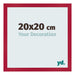 Fotokader 20x20cm Rood MDF Bologna Voorzijde Maat | Yourdecoration.be