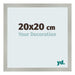 Fotokader 20x20cm Zilver Mat MDF Bologna Voorzijde Maat | Yourdecoration.be