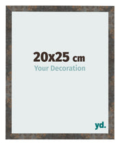 Fotokader 20x25 cm Geoxideerd Metaal MDF Bologna Voorzijde Maat | Yourdecoration.be