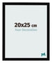 Fotokader 20x25cm Zwart Hoogglans MDF Bologna Voorzijde Maat | Yourdecoration.be