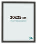 Fotokader 20x25cm Zwart Houtnerf MDF Bologna Voorzijde Maat | Yourdecoration.be