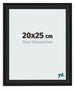Fotokader 20x25cm Zwart Houtnerf MDF Lazio Voorzijde Maat | Yourdecoration.be