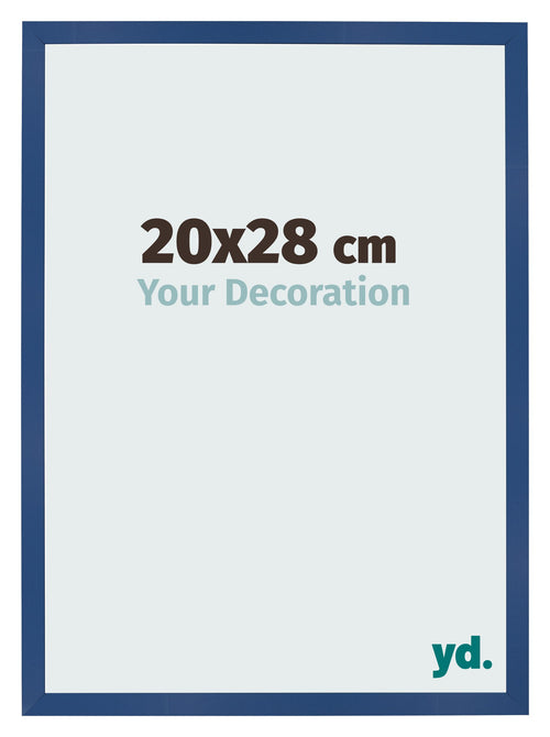 Fotokader 20x28 cm Donkerblauw MDF Bologna Voorzijde Maat | Yourdecoration.be