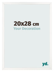 Fotokader 20x28 cm Wit Hoogglans MDF Bologna Voorzijde Maat | Yourdecoration.be