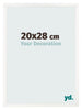 Fotokader 20x28 cm Wit Hoogglans MDF Bologna Voorzijde Maat | Yourdecoration.be