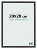 Fotokader 20x28 cm Zwart Mat MDF Bologna Voorzijde Maat | Yourdecoration.be