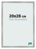 Fotokader 20x28cm Aluminium Geborsteld MDF Bologna Voorzijde Maat | Yourdecoration.be