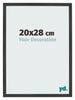 Fotokader 20x28cm Antraciet MDF Bologna Voorzijde Maat | Yourdecoration.be