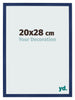 Fotokader 20x28cm Donkerblauw Geveegd MDF Bologna Voorzijde Maat | Yourdecoration.be