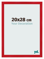 Fotokader 20x28cm Rood MDF Pisa Voorzijde Maat | Yourdecoration.be
