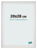 Fotokader 20x28cm Wit Geveegd MDF Lazio Voorzijde Maat | Yourdecoration.be