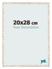 Fotokader 20x28cm Wit Vintage MDF Bologna Voorzijde Maat | Yourdecoration.be